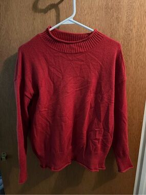 Grace & Lace Red Crewneck Sweater